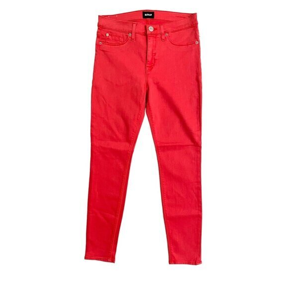 Hudson Jeans Natalie Midrise Ankle Super Skinny Red Currant Sz 29 New #2 - Picture 1 of 9